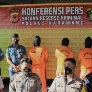 12 Orang Anggota Ormas Kasus Pengrusakan Dan Kekerasan diamankan Polres Karawang