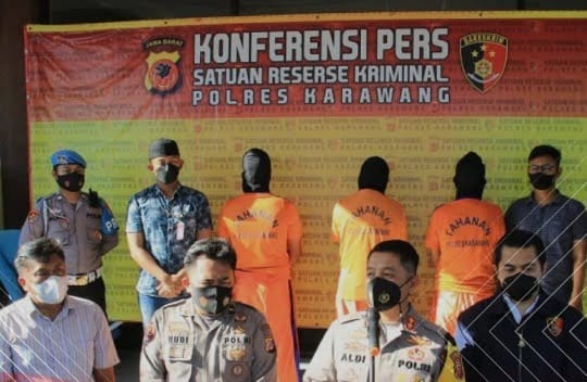 12 Orang Anggota Ormas Kasus Pengrusakan Dan Kekerasan diamankan Polres Karawang