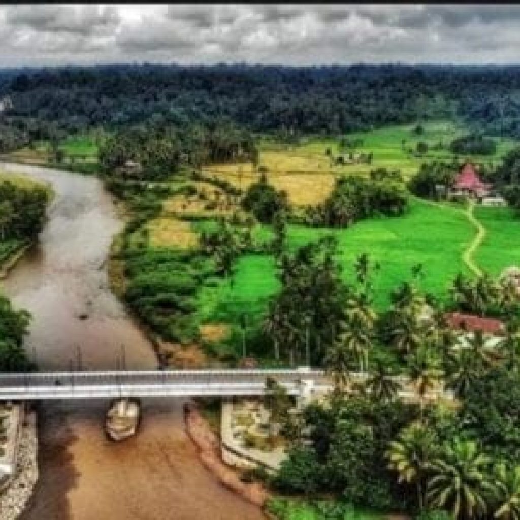 Keindahan Objek Wisata Jembatan Lubuak Tano, Sei. Sarik VII Koto, Padang Pariaman
