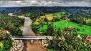 Keindahan Objek Wisata Jembatan Lubuak Tano, Sei. Sarik VII Koto, Padang Pariaman