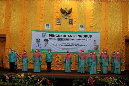 Lembaga Koordinasi Kesejahteraan Sosial Pasbar Masa Bakti 2021-2026 Dikukuhkan