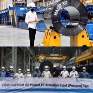 Presiden Joko Widodo Meresmikan Pabrik Industri baja Krakatau Steel, Termodern ke-2 Dunia