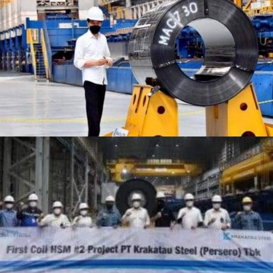Presiden Joko Widodo Meresmikan Pabrik Industri baja Krakatau Steel, Termodern ke-2 Dunia