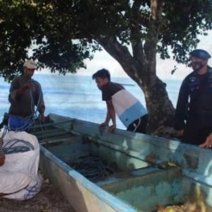Sambangi Nelayan, Brimob Himbau Untuk Tidak Menggunakan Bom Ikan