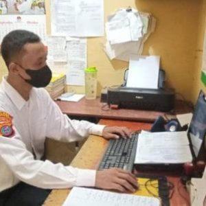 Senyum Bahagia Muhammad Sultan Akhirnya Bekerja di Polsek Kualuh Hulu