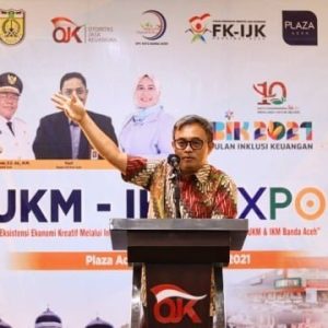 Kepala BNN Provinsi Aceh menghadiri Kegiatan Pembukaan UKM – IKM Ekspo di Plaza Aceh