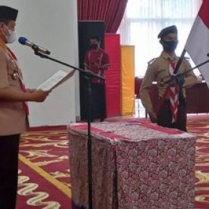 Bupati Rusma Yul Anwar Dilantik Jadi Ketua Mabicab Gerakan Pramuka Kabupaten Pesisir Selatan