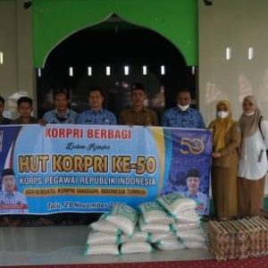 HUT KORPRI ke 50 Pengurus KORPRI Pasbar Berikan Bantuan Kepada Panti Asuhan Aisyiyah