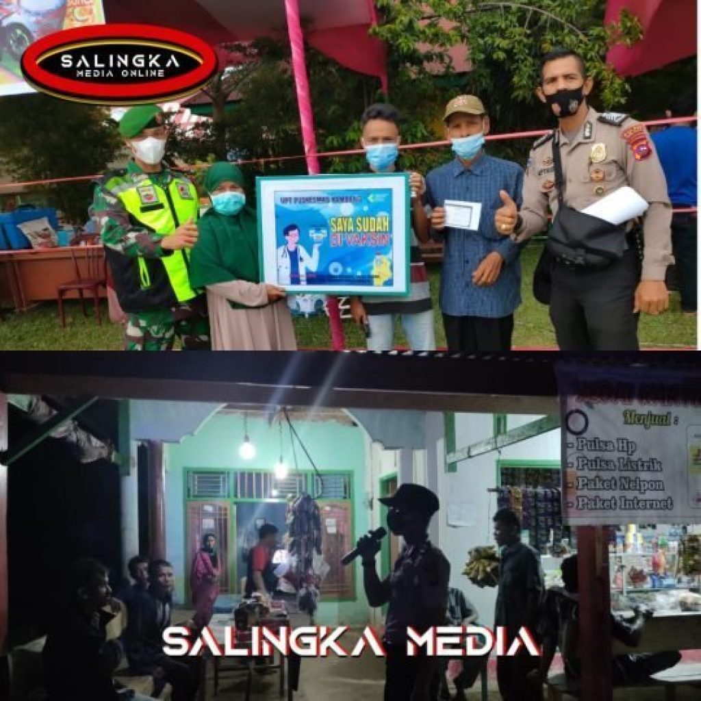 Kanit Bimas Polsek Lenggayang Bripka Aptrio Naldo, Boyong 200 KK Sukseskan Vaksinasi