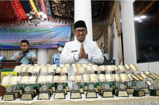 Pemkab Tanah Datar Sambut dan Langsung Beri Reward Kepada Khafilah MTQ Nasional 39 Sumbar