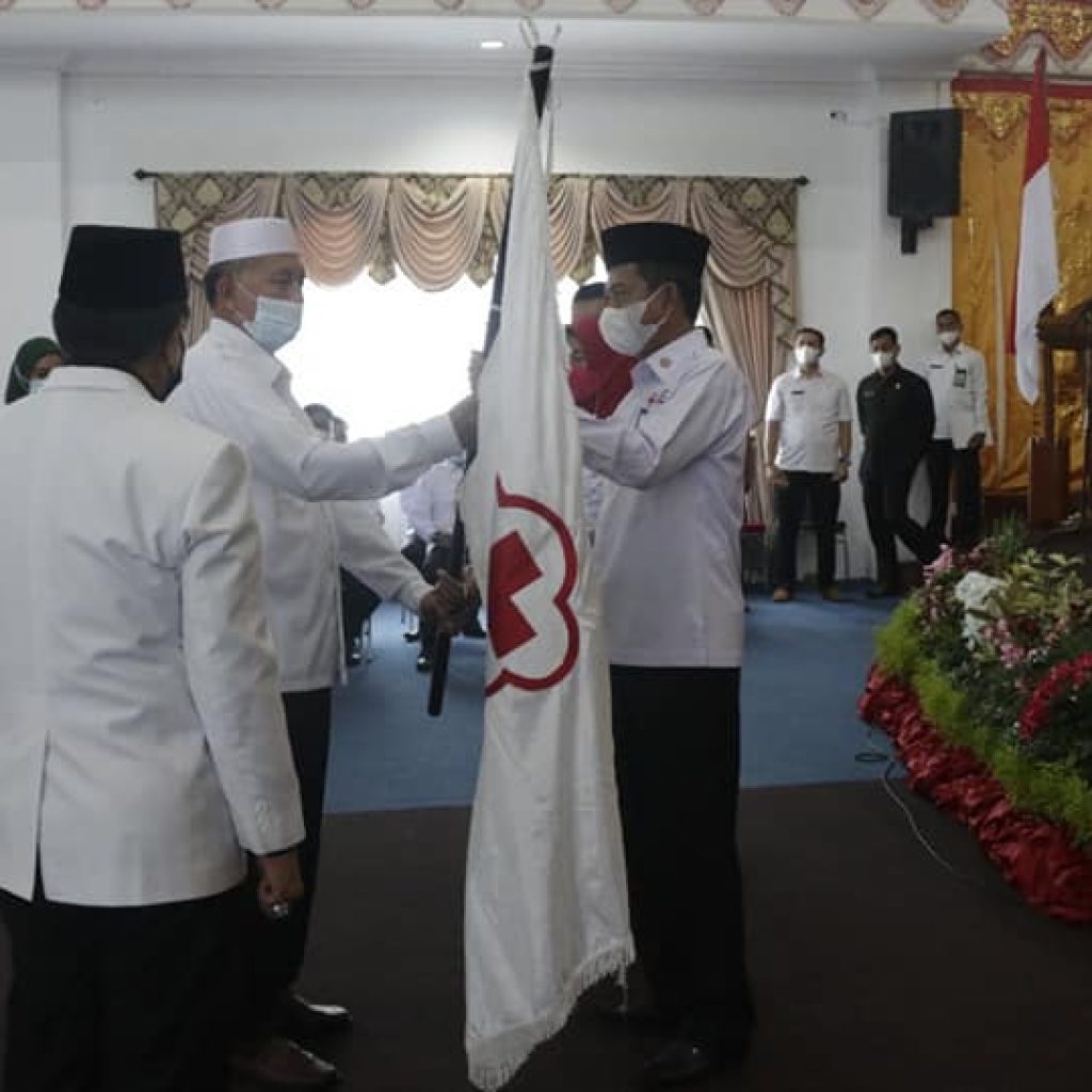 Dilantik Ketua PMI Sumbar, Risnawanto Resmi Jabat Ketua PMI Pasbar Masa Bakti 2021-2026