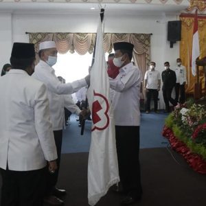 Dilantik Ketua PMI Sumbar, Risnawanto Resmi Jabat Ketua PMI Pasbar Masa Bakti 2021-2026
