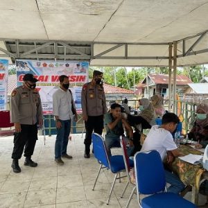 Kejar Angka Capaian Vaksin, Polres Pasaman Barat Tetap Buka Gerai Pada Hari Minggu
