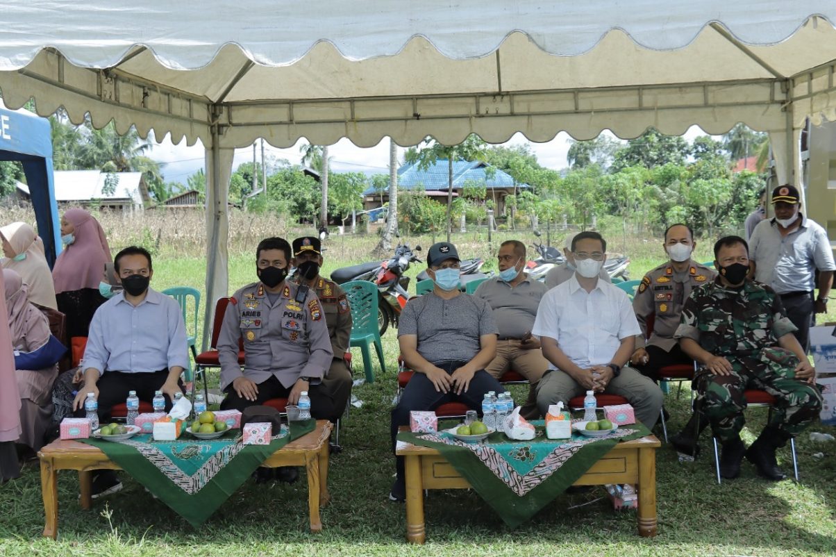 Polres Pasaman Barat Catat Hasil Positif Dalam Rangka Sumdarsin ke-7 di Lapangan Bola Kuamang Ujung Gading