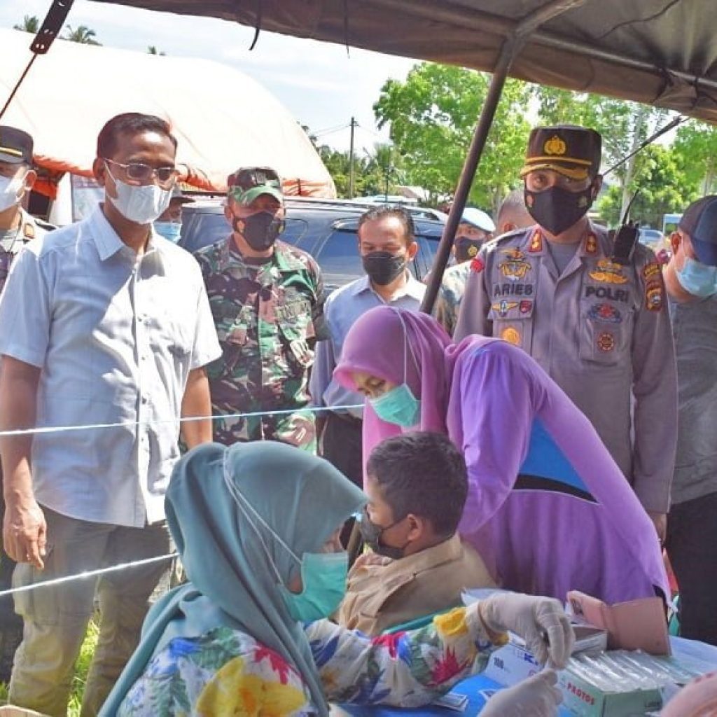 Polres Pasaman Barat Catat Hasil Positif Dalam Rangka Sumdarsin ke-7 di Lapangan Bola Kuamang Ujung Gading 3