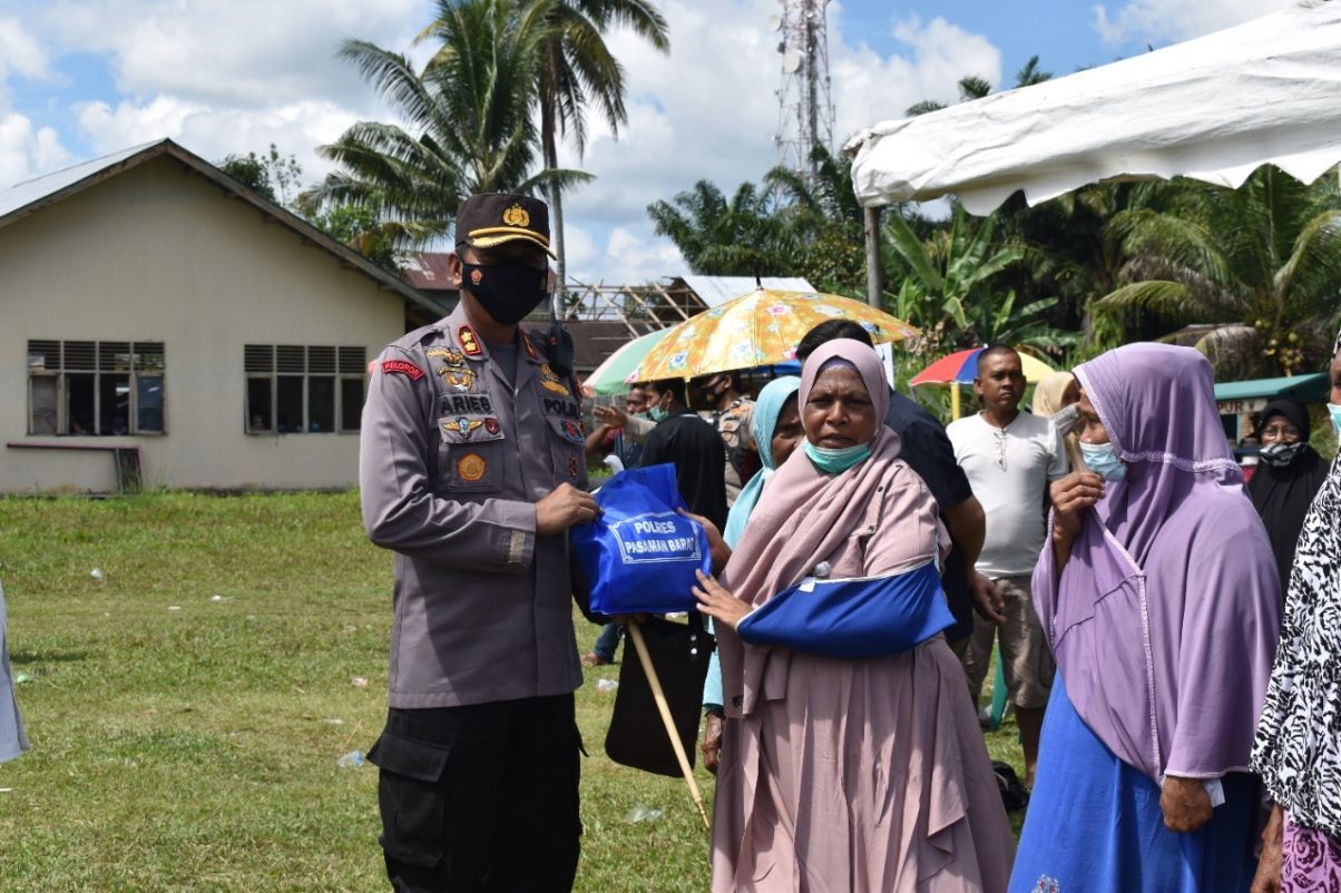 Polres Pasaman Barat Catat Hasil Positif Dalam Rangka Sumdarsin ke-7 di Lapangan Bola Kuamang Ujung Gading