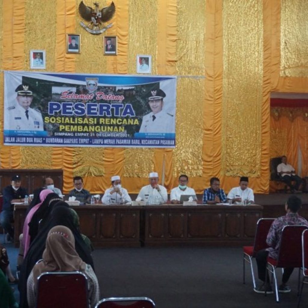 Sosialisasi Rencana Pembangunan Jalan Dua Ruas Bundaran - Pasaman Baru