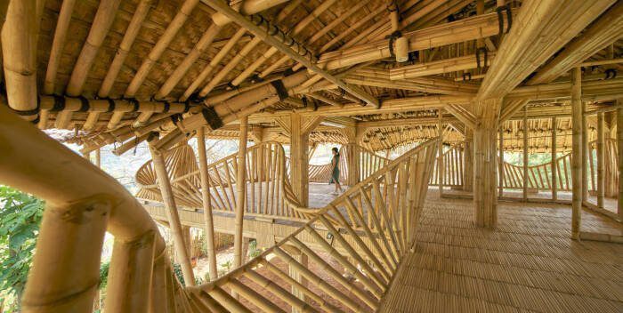 Terbuat dari Bambu, Bangunan Piyandeling dengan Arsitektur Lokal di Desa Mekarwangi