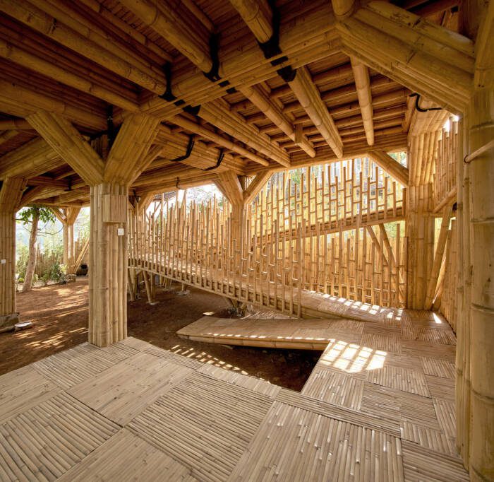 Terbuat dari Bambu, Bangunan Piyandeling dengan Arsitektur Lokal di Desa Mekarwangi