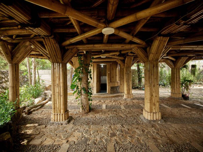 Terbuat dari Bambu, Bangunan Piyandeling dengan Arsitektur Lokal di Desa Mekarwangi