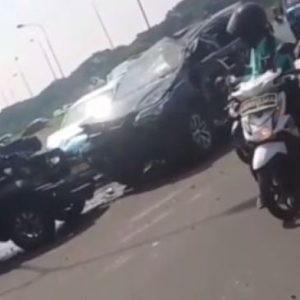 3 Mobil Kecelakaan Beruntun di Exit Tol Serpong, Begini Kronologinya