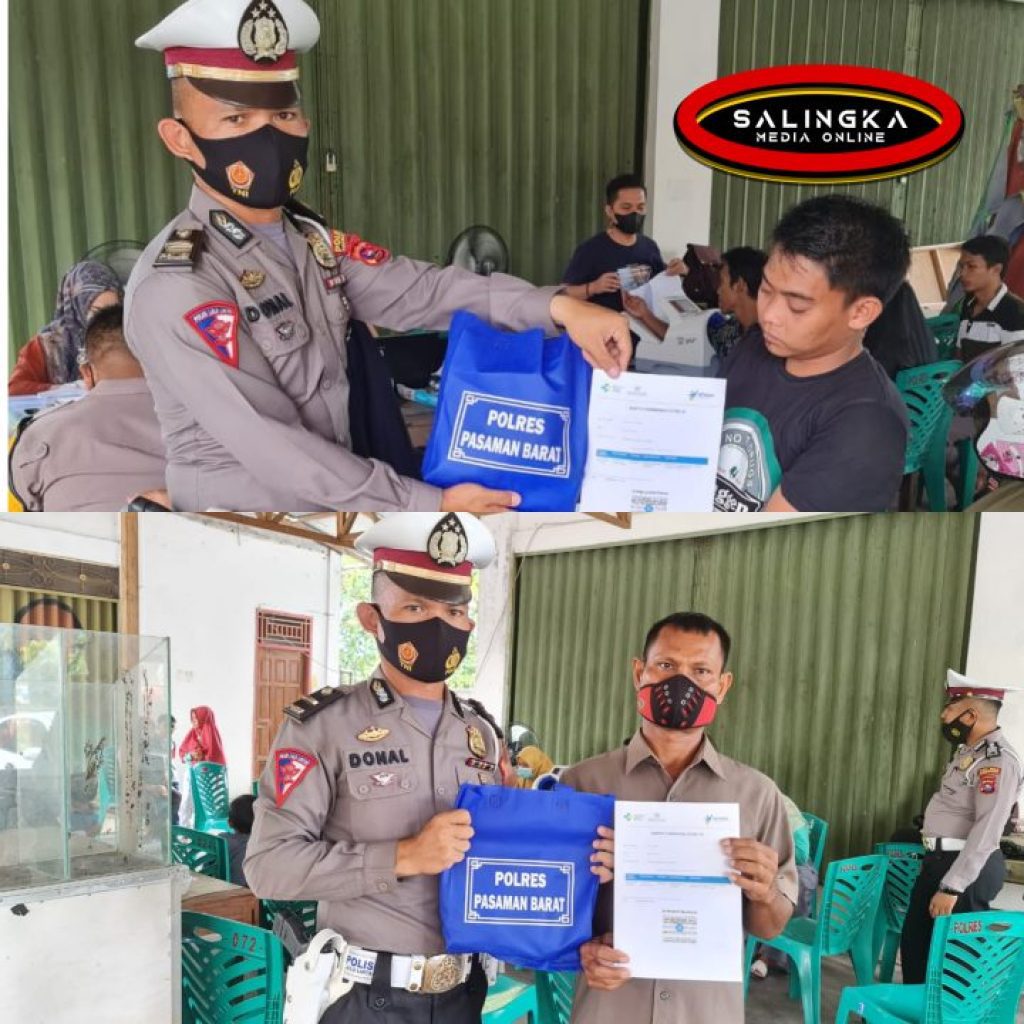Polres Pasaman Barat Laksanakan Kegiatan Vaksinasi Sekaligus Pembagian Sembako
