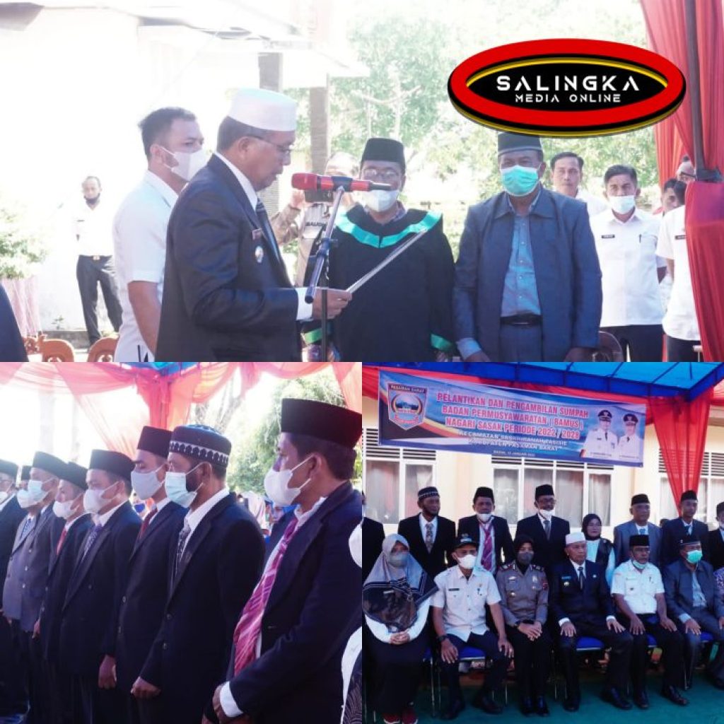 Bupati Pasaman Barat Hamsuardi, Lantik Bamus Nagari Sasak