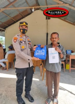 Polres Pasaman Barat Terus Gempur Akselerasi Vaksinasi Melalui Pembagian Sembako