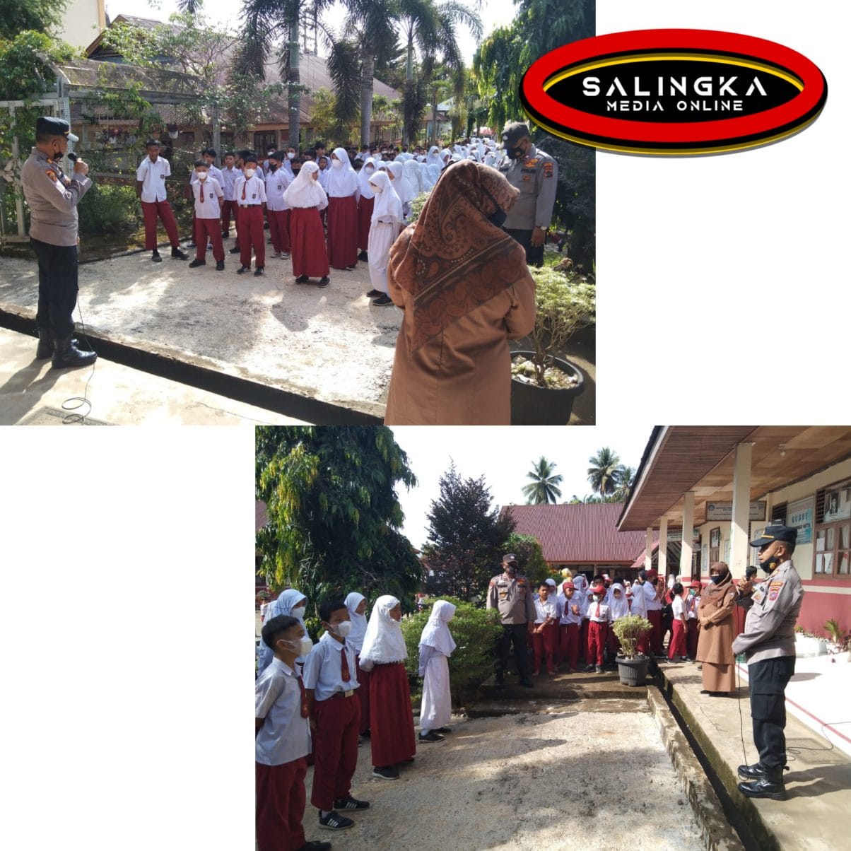 Jelang Vaksinasi Anak, Kasat Binmas Sosialisasikan Vaksinasi Bagi Anak Di Sekolah