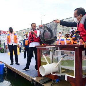 Presiden Joko Widodo Resmikan Bendungan Bintang Bano