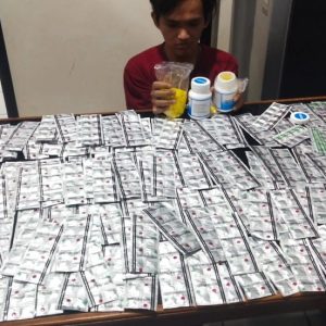 Ratusan Obat Keras dan Seorang Lelaki Berhasil diamankan Polres Cilegon