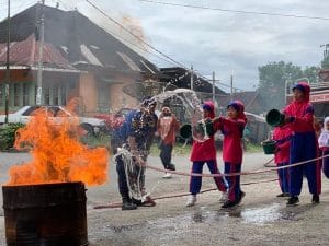 Damkar Sosialisasikan Bahaya Kebakaran kepada Anak Usia Dini