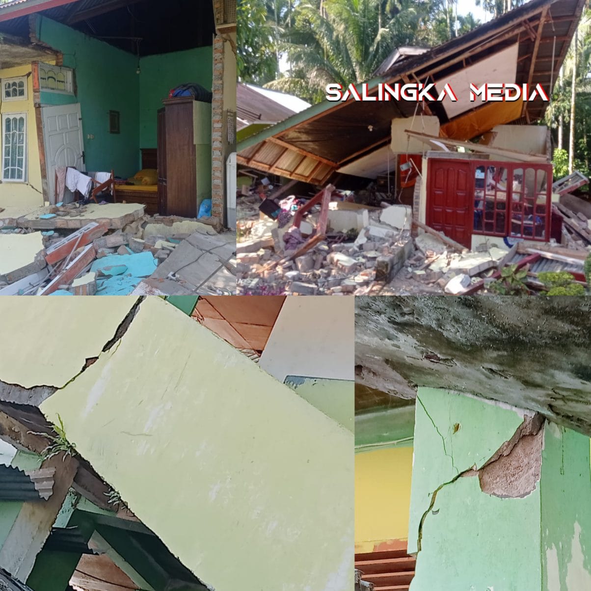 Gempa Hoyak Dan Hancurkan Bangunan Di Nagari Pasaman Barat
