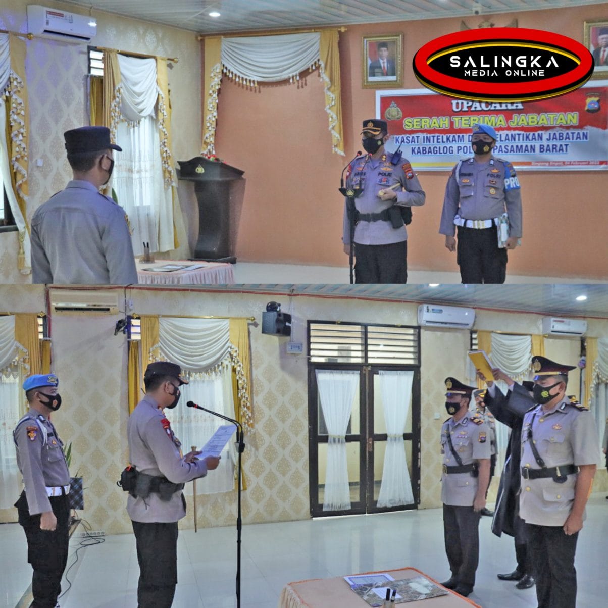 Kapolres Pasaman Barat Pimpin Sertijab Kasat Intelkam Dan Kabag Logistik