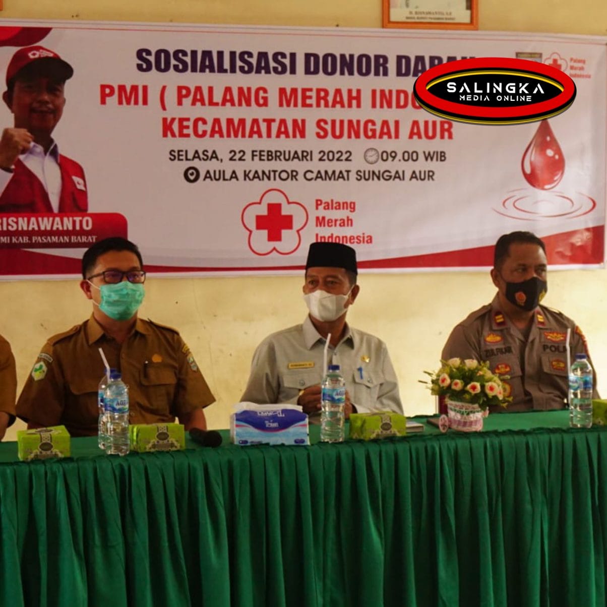 Antisipasi Kekurangan Stok Darah Di Pasbar PMI Sungai Aur Gelar Sosialisasi Donor Darah