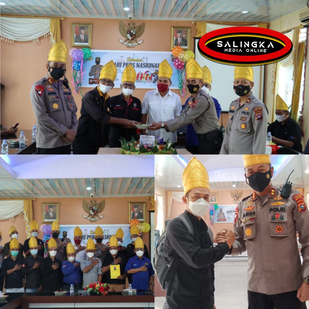 Peringati Hari Pers Nasional Polres Pasaman Barat Potong Tumpeng Bersama Insan Pers