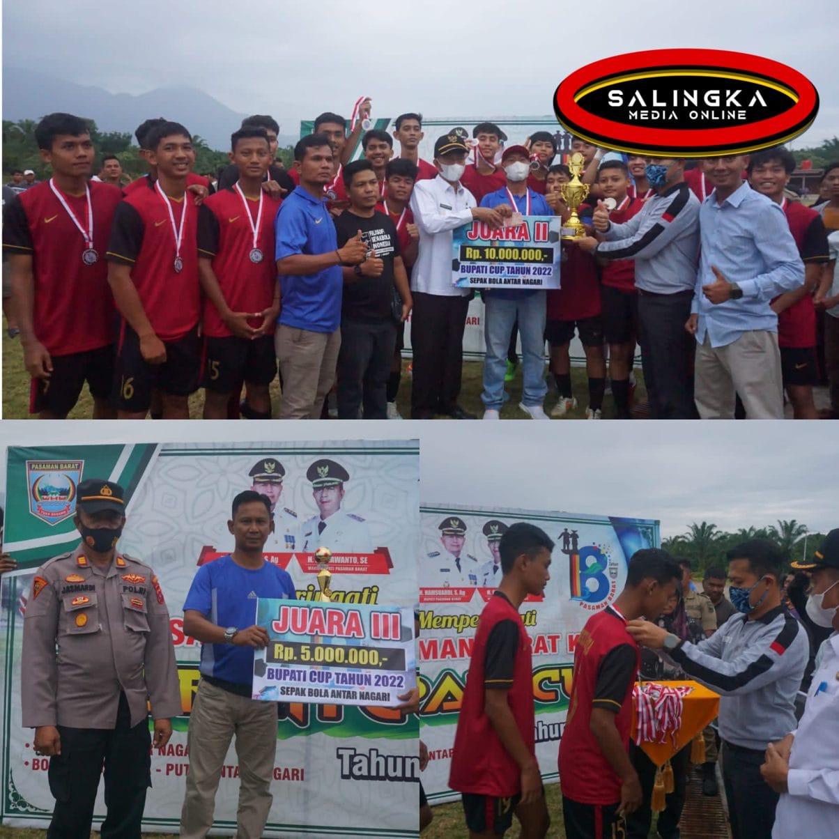 Pertandingan Final Sepakbola Bupati Cup 2022 Antar Nagari Di Kabupaten Pasaman Barat Dimenangkan Oleh Nagari Sungai Beremas