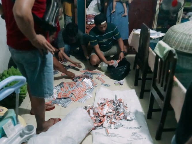 648 Pil Samcodin dan Miras Jenis Tuak Berhasil diamankan Kasat Narkoba Polres Pessel