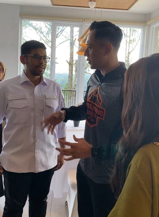 AHY Bersilaturahmi dengan Pengusaha Muda Sumatra Barat Usai Kujungi Lokasi Gempa