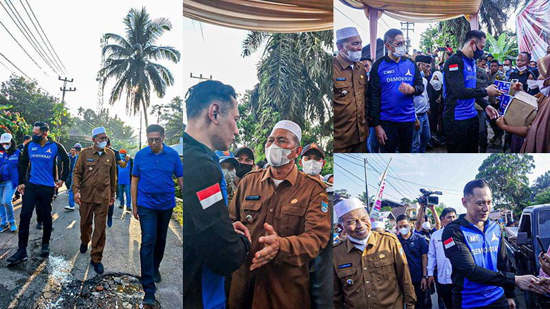 AHY Kunjungi Koban Gempa Pasbar, Hamsuardi : Terimakasih Ketum Demokrat