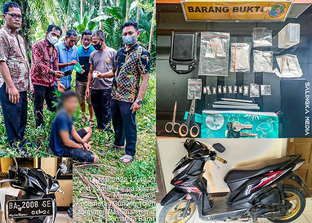 Dua Orang Pengedar Sabu Diringkus Sat Resnarkoba Polres Pasbar