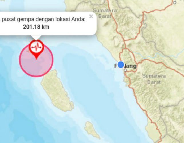 Gempa di Nias Selatan M 6,9 dan 6 Magnitudo