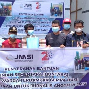 Hingga Minggu (13/03), PMI Berhasil Himpun Donasi 90 Unit Huntara Bagi Korban Terdampak Gempa Pasbar