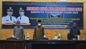 Musrenbang RKPD Kabupaten Pasbar 2023 Resmi Dibuka Wakil Bupati Pasbar