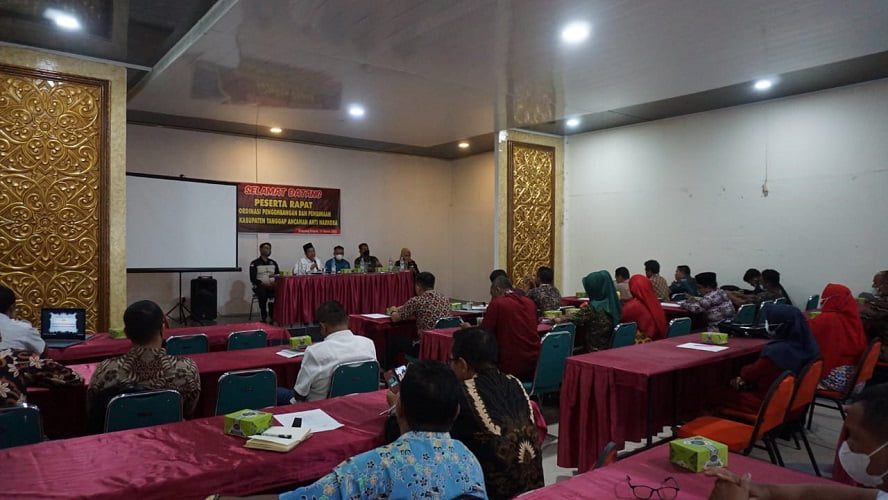 Rakor Kabupaten Tanggap Ancaman Anti Narkoba, Wabup Risnawanto  Jika Kita Berkolaborasi, Kabupaten Bersinar Akan Kita Raih