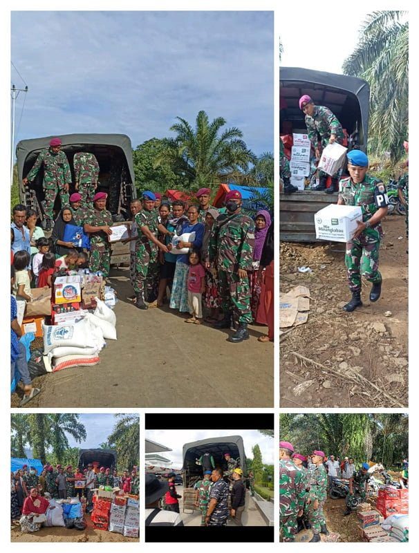 TNI Al Terjunkan Anggota untuk Membantu Korban Gempa di Pasaman Barat
