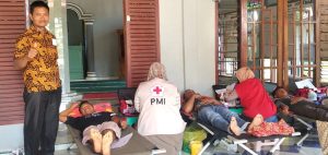 UTD PMI Pasbar Galang Donor Darah di Koto Gadang Jaya Kinali, Pasaman Barat