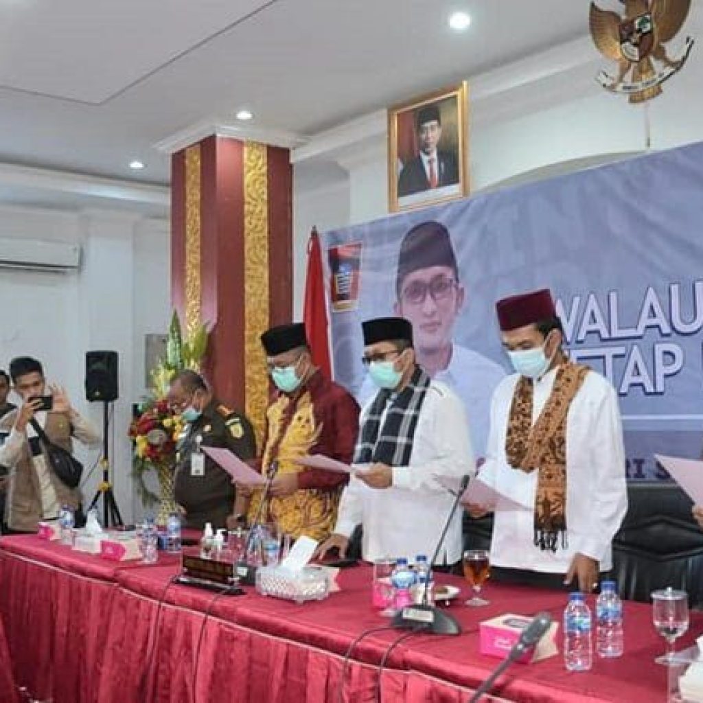 Wako Hendri Septa dan UAS Saksikan Pernyataan Sikap Bersama Ramadhan 1443 H Kondusif