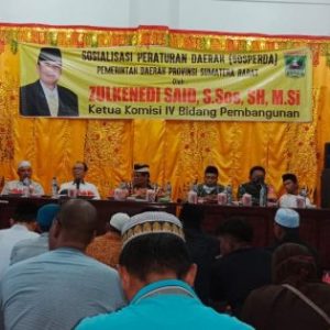 Zulkenedi Said Ajak Masyarakat Pasbar Ikut Berpartisipasi Dalam Pembangunan