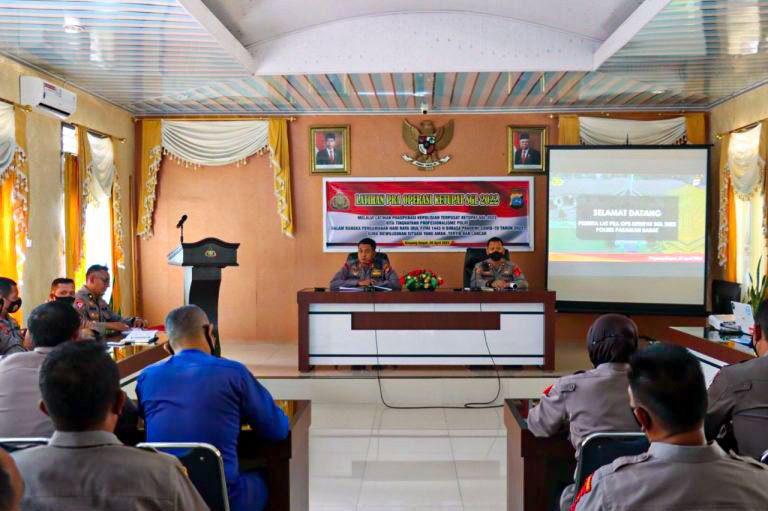 Jelang Idul Fitri, Polres Pasaman Barat Gelar Lat Pra Ops Ketupat Singgalang 2022